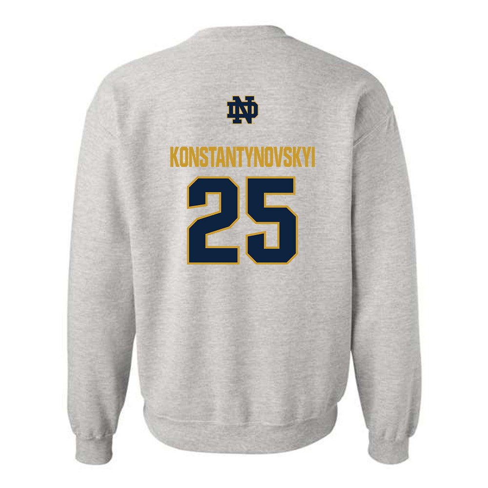 Notre Dame - NCAA Men's Basketball : Nikita Konstantynovskyi - Classic Fashion Shersey Crewneck Sweatshirt