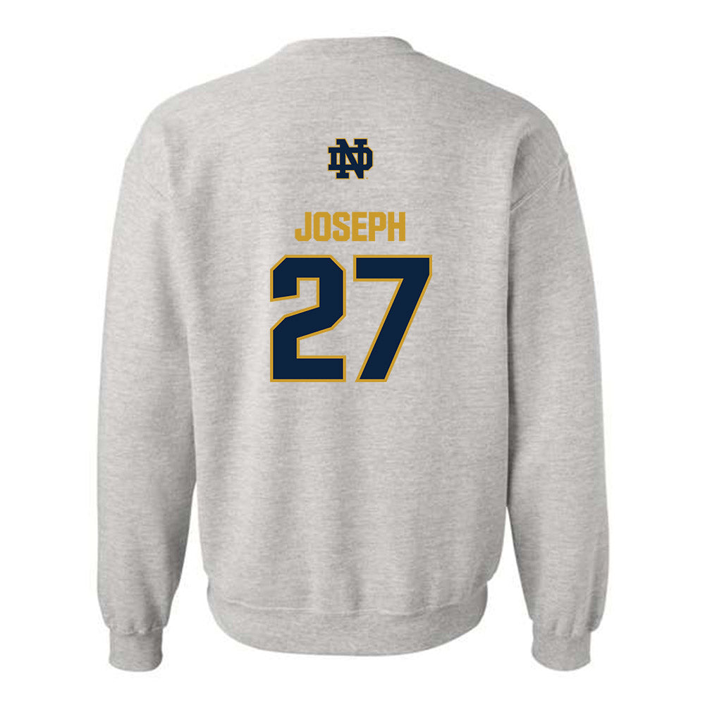 Notre Dame - NCAA Women's Soccer : Lily Joseph - Classic Fashion Shersey Crewneck Sweatshirt-1