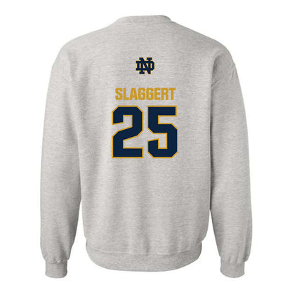 Notre Dame - NCAA Men's Ice Hockey : Carter Slaggert - Classic Fashion Shersey Crewneck Sweatshirt-1