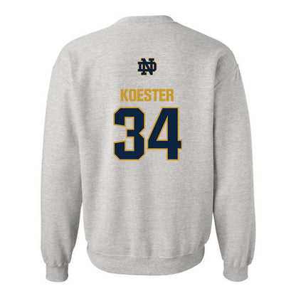 Notre Dame - NCAA Baseball : Brady Koester - Classic Fashion Shersey Crewneck Sweatshirt-1