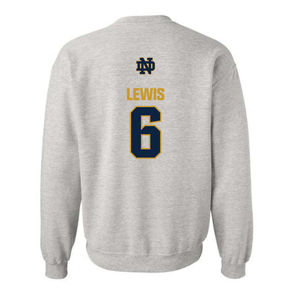 Notre Dame - NCAA Men's Soccer : Wyatt Lewis - Classic Fashion Shersey Crewneck Sweatshirt-1