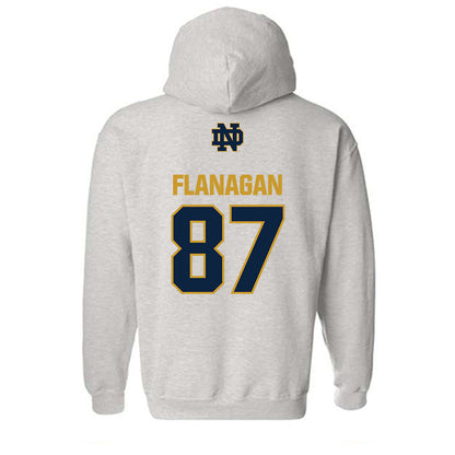 Notre Dame - NCAA Football : Cooper Flanagan - Classic Fashion Shersey Hooded Sweatshirt-1