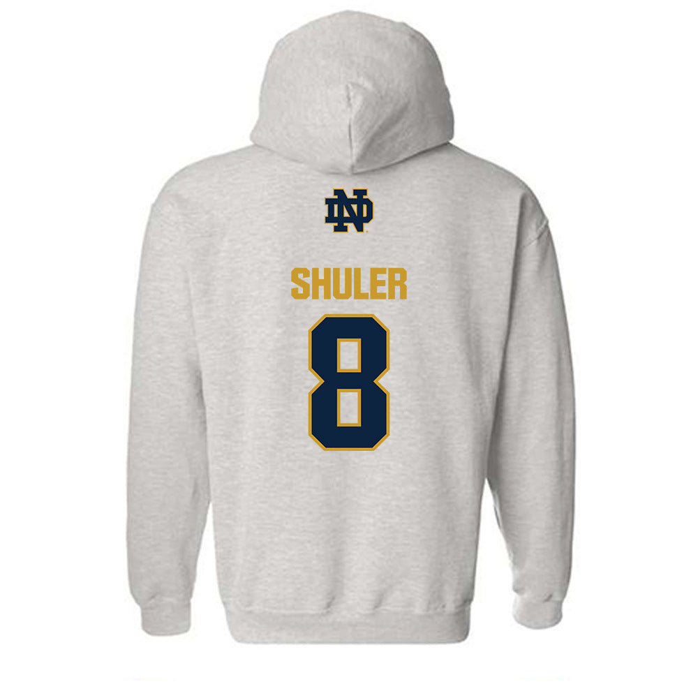 Notre Dame - NCAA Football : Adon Shuler - Classic Fashion Shersey Hooded Sweatshirt-1