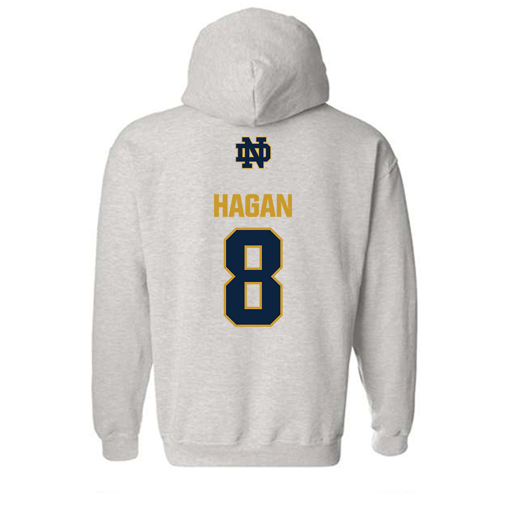 Notre Dame - NCAA Softball : Lily Hagan - Classic Fashion Shersey Hooded Sweatshirt-1