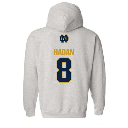 Notre Dame - NCAA Softball : Lily Hagan - Classic Fashion Shersey Hooded Sweatshirt-1