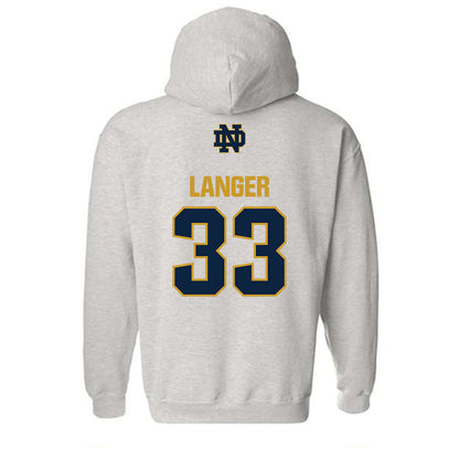 Notre Dame - NCAA Women's Volleyball : Grace Langer - Classic Fashion Shersey Hooded Sweatshirt