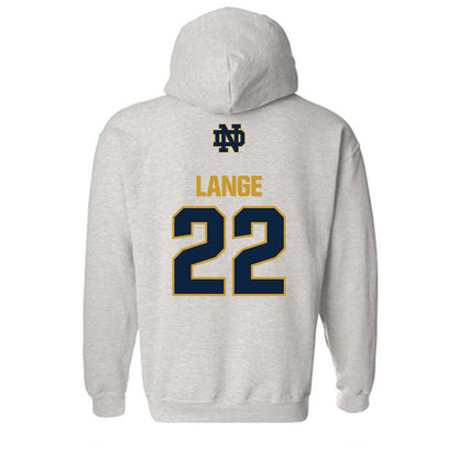 Notre Dame - NCAA Women's Volleyball : Ava Lange - Classic Fashion Shersey Hooded Sweatshirt-1