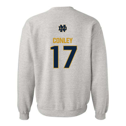 Notre Dame - NCAA Women's Lacrosse : Angie Conley - Classic Fashion Shersey Crewneck Sweatshirt-1