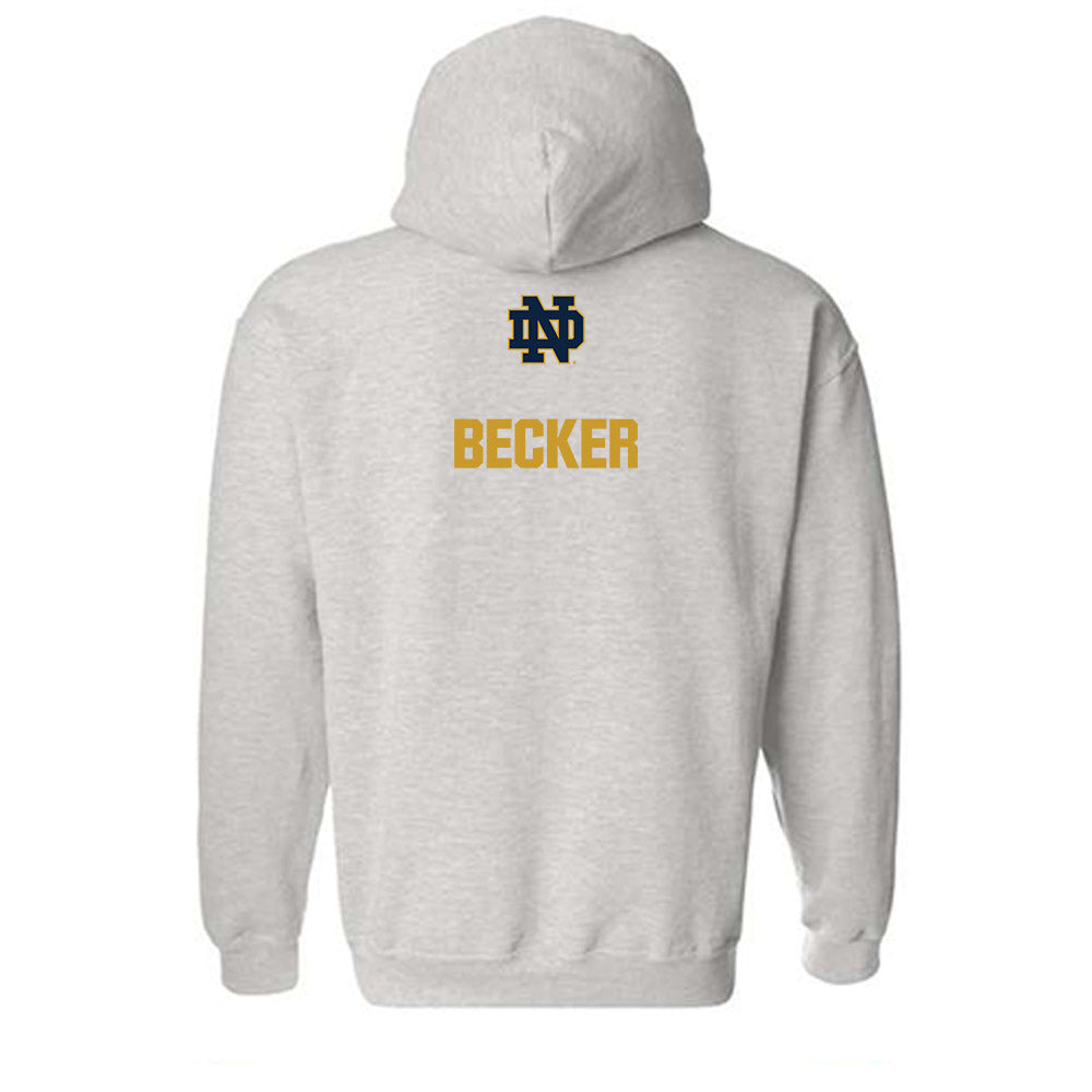 Notre Dame - NCAA Men's Tennis : Noah Becker - Classic Fashion Shersey Hooded Sweatshirt