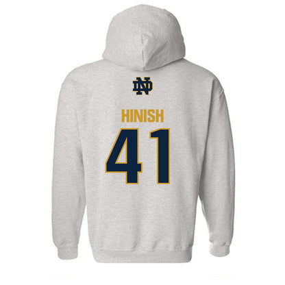 Notre Dame - NCAA Football : Donovan Hinish - Classic Fashion Shersey Hooded Sweatshirt-1
