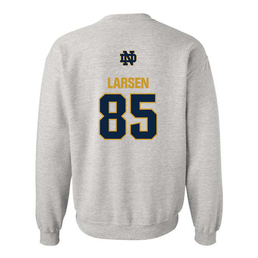 Notre Dame - NCAA Football : Jack Larsen - Classic Fashion Shersey Crewneck Sweatshirt-1