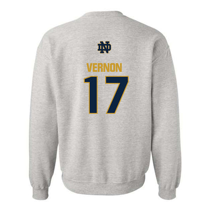 Notre Dame - NCAA Football : Brenan Vernon - Classic Fashion Shersey Crewneck Sweatshirt-1