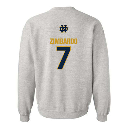 Notre Dame - NCAA Baseball : Jared Zimbardo - Classic Fashion Shersey Crewneck Sweatshirt