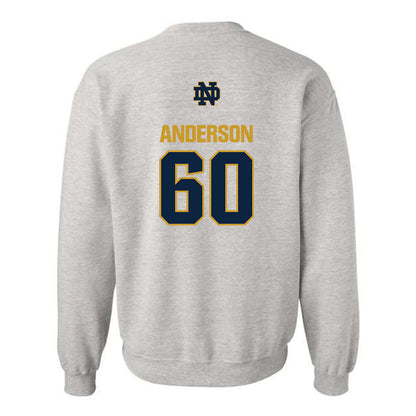 Notre Dame - NCAA Football : Max Anderson - Classic Fashion Shersey Crewneck Sweatshirt-1