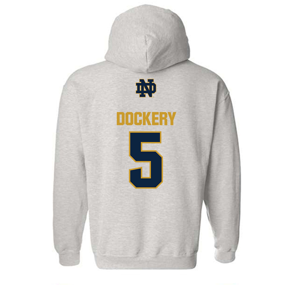 Notre Dame - NCAA Women's Volleyball : Cailey Dockery - Classic Fashion Shersey Hooded Sweatshirt-1