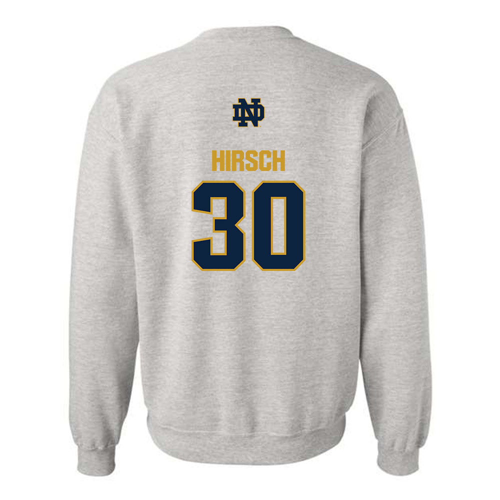 Notre Dame - NCAA Baseball : Xavier Hirsch - Classic Fashion Shersey Crewneck Sweatshirt-1