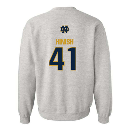 Notre Dame - NCAA Football : Donovan Hinish - Classic Fashion Shersey Crewneck Sweatshirt-1