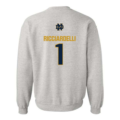 Notre Dame - NCAA Men's Lacrosse : Thomas Ricciardelli - Classic Fashion Shersey Crewneck Sweatshirt-1