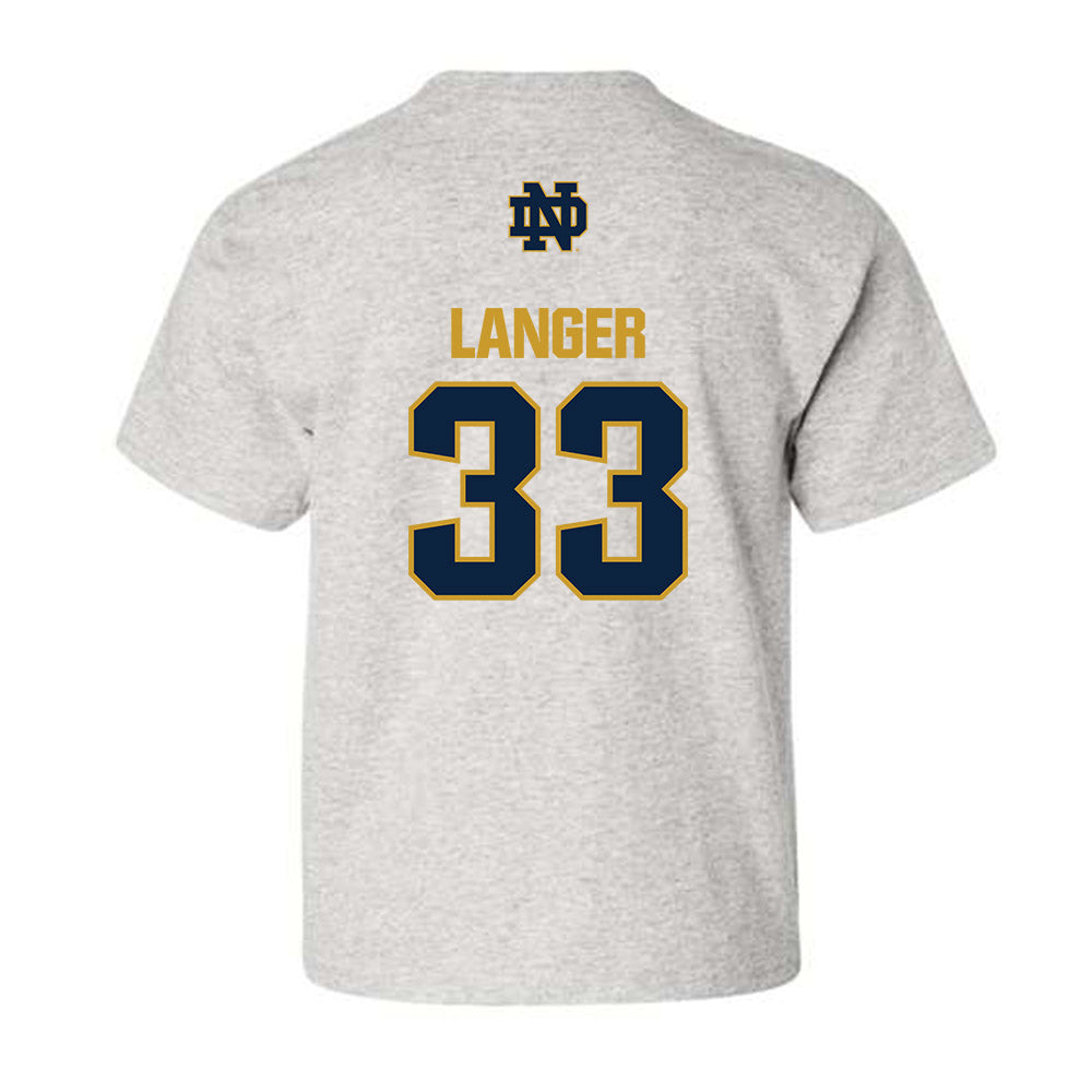 Notre Dame - NCAA Women's Volleyball : Grace Langer - Classic Fashion Shersey Youth T-Shirt