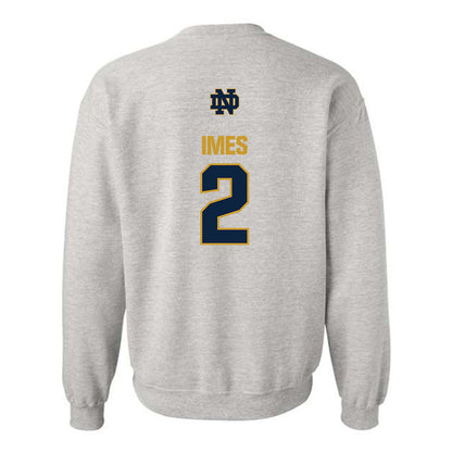 Notre Dame - NCAA Men's Basketball : Logan Imes - Classic Fashion Shersey Crewneck Sweatshirt-1