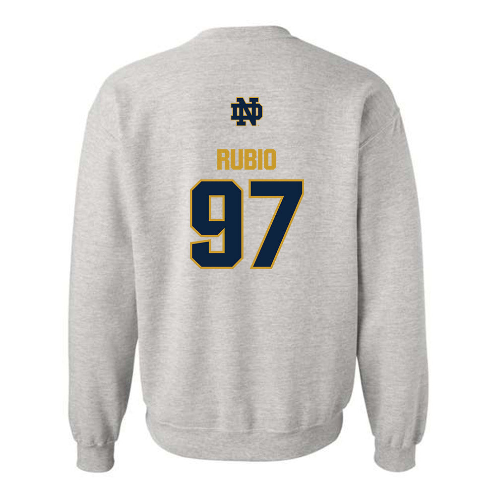 Notre Dame - NCAA Football : Gabriel Rubio - Classic Fashion Shersey Crewneck Sweatshirt-1