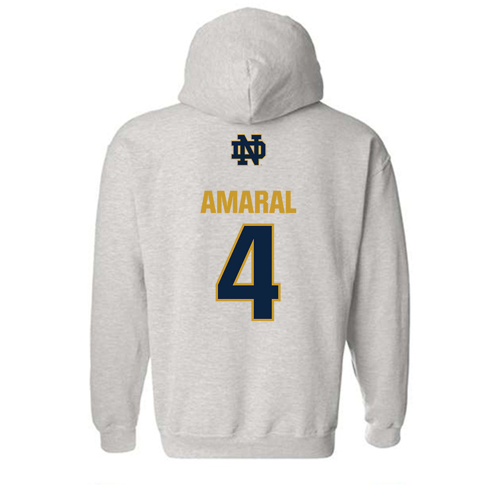 Notre Dame - NCAA Softball : Addison Amaral - Classic Fashion Shersey Hooded Sweatshirt-1