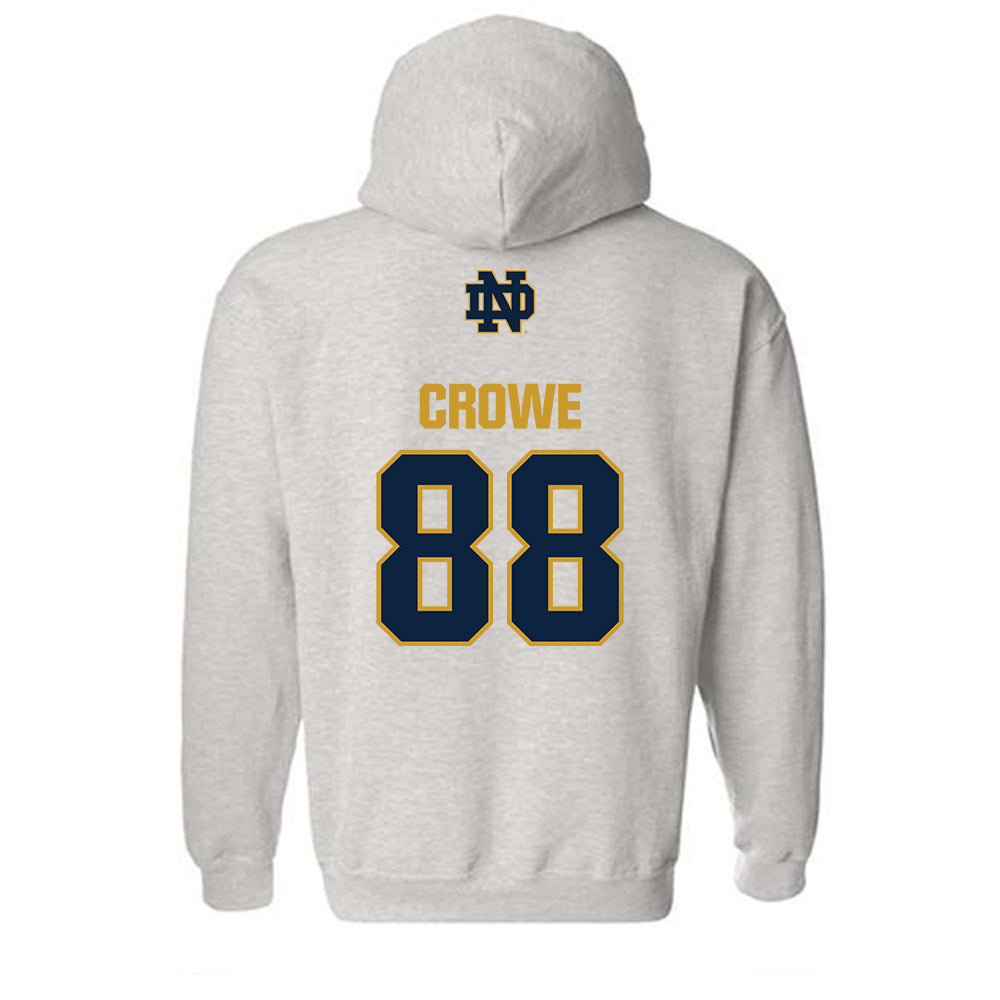 Notre Dame - NCAA Men's Lacrosse : Luke Crowe - Classic Fashion Shersey Hooded Sweatshirt