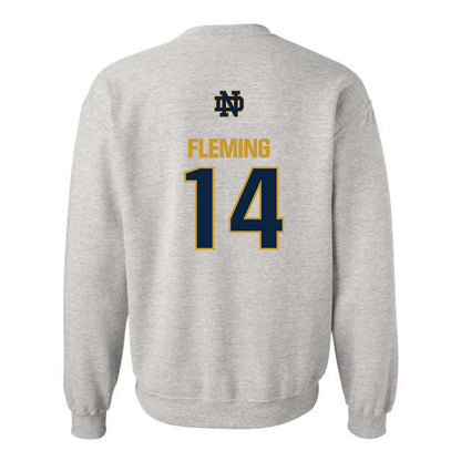 Notre Dame - NCAA Men's Ice Hockey : Maddox Fleming - Classic Fashion Shersey Crewneck Sweatshirt-1