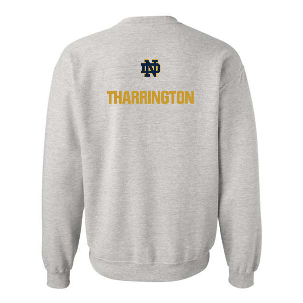 Notre Dame - NCAA Men's Swimming & Diving : Owen Tharrington - Classic Fashion Shersey Crewneck Sweatshirt-1