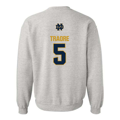 Notre Dame - NCAA Football : Boubacar Traore - Classic Fashion Shersey Crewneck Sweatshirt-1
