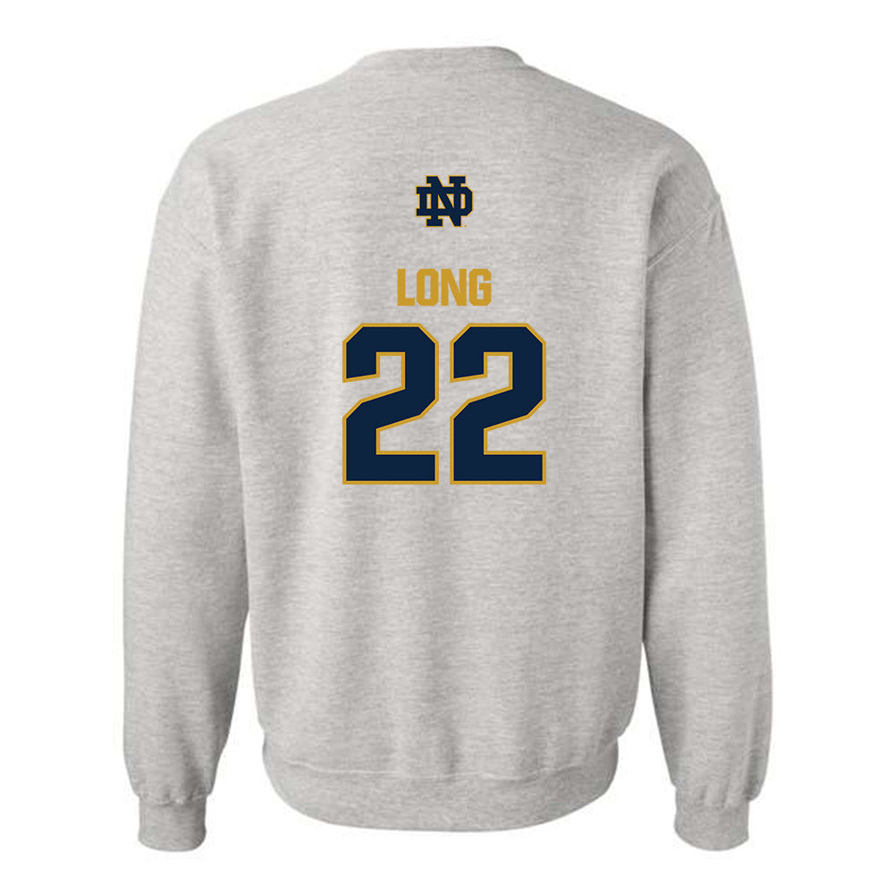Notre Dame - NCAA Football : Ethan Long - Classic Fashion Shersey Crewneck Sweatshirt-1