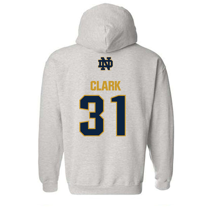 Notre Dame - NCAA Baseball : Evan Clark - Classic Fashion Shersey Hooded Sweatshirt-1