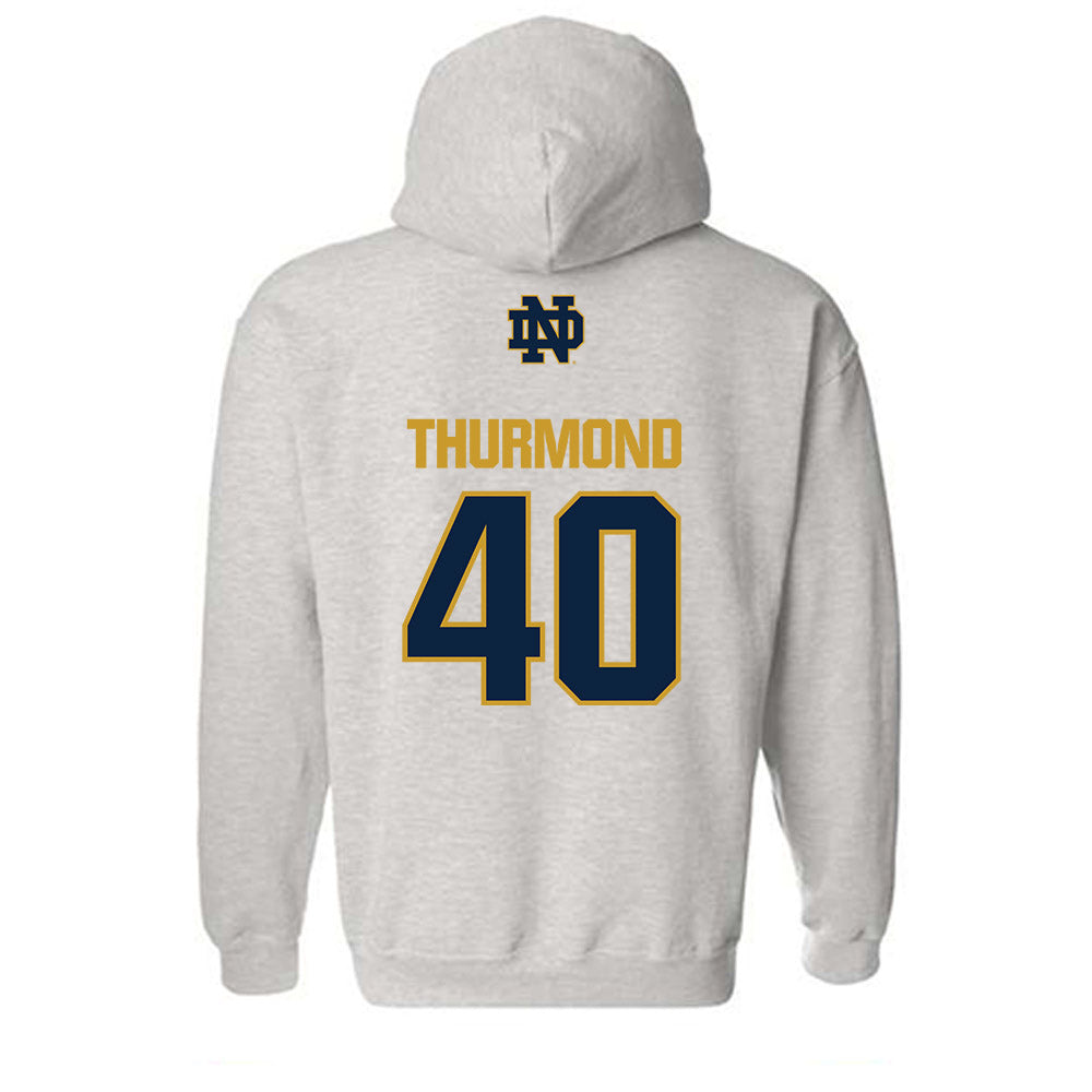 Notre Dame - NCAA Baseball : Eli Thurmond - Classic Fashion Shersey Hooded Sweatshirt-1
