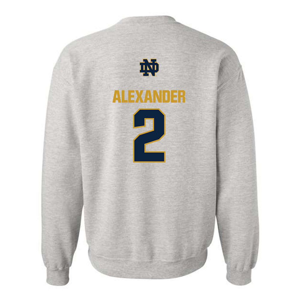 Notre Dame - NCAA Women's Volleyball : Maisie Alexander - Classic Fashion Shersey Crewneck Sweatshirt