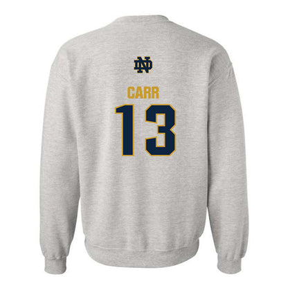 Notre Dame - NCAA Football : CJ Carr - Classic Fashion Shersey Crewneck Sweatshirt-1