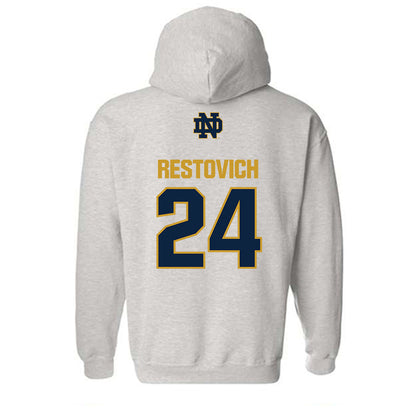 Notre Dame - NCAA Women's Soccer : Grace Restovich - Classic Fashion Shersey Hooded Sweatshirt