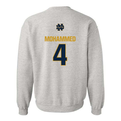 Notre Dame - NCAA Men's Basketball : Sir Mohammed - Classic Fashion Shersey Crewneck Sweatshirt-1