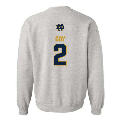 Notre Dame - NCAA Baseball : Noah Coy - Classic Fashion Shersey Crewneck Sweatshirt