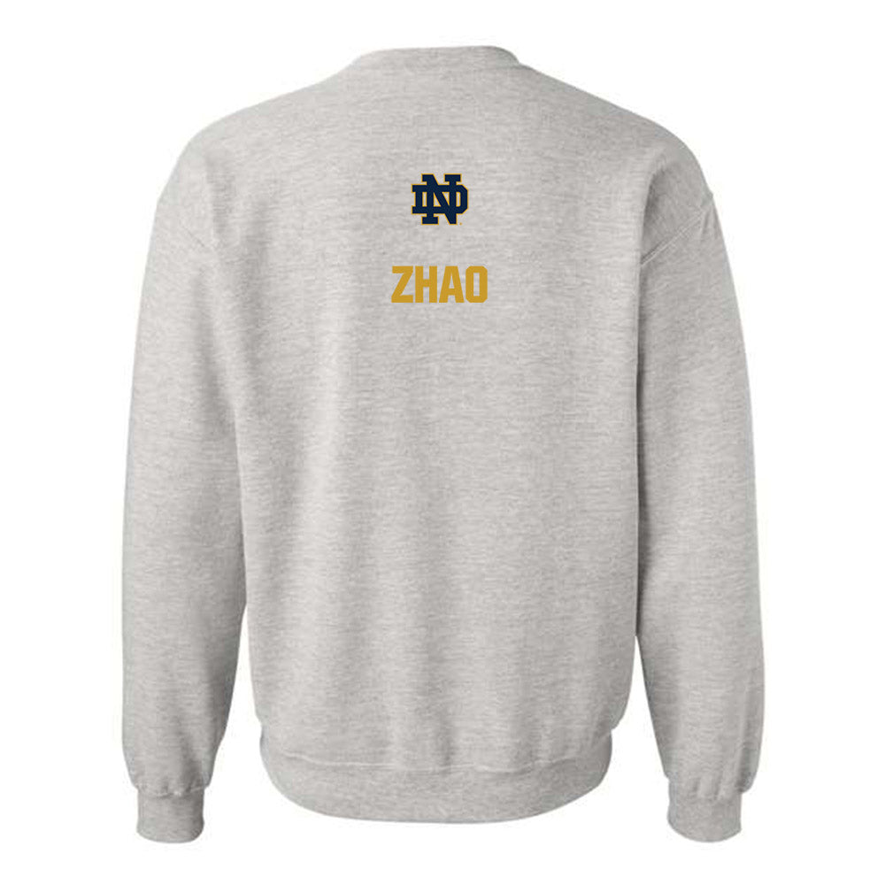 Notre Dame - NCAA Men's Fencing : Jason Zhao - Classic Fashion Shersey Crewneck Sweatshirt