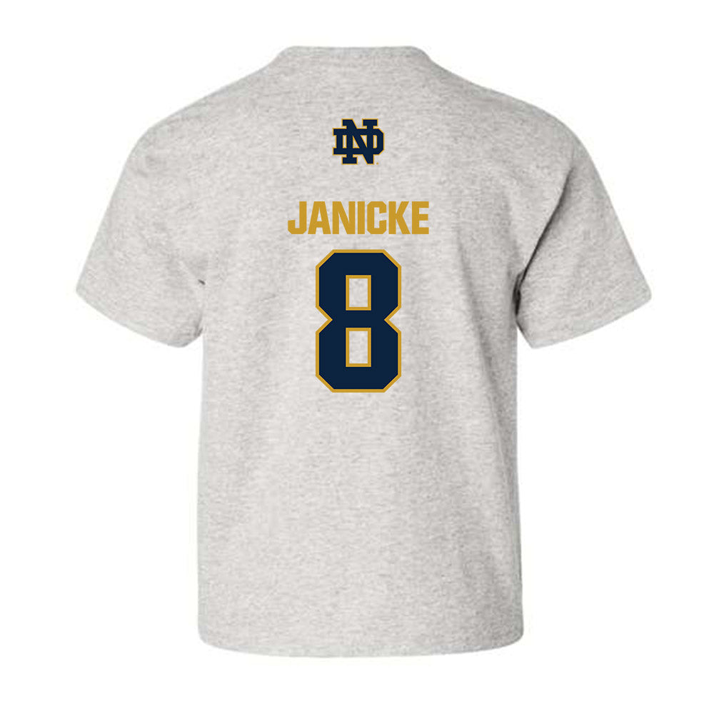 Notre Dame - NCAA Men's Ice Hockey : Justin Janicke - Classic Fashion Shersey Youth T-Shirt