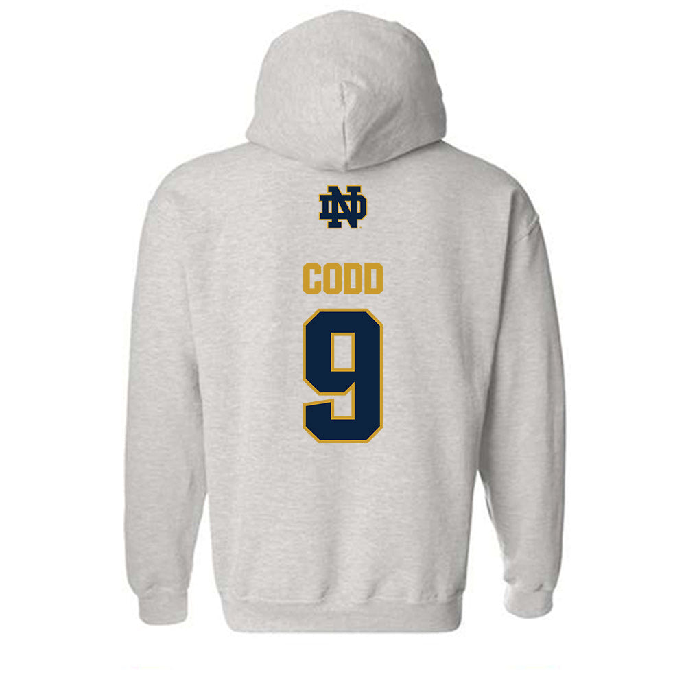Notre Dame - NCAA Women's Soccer : Charlie Codd - Classic Fashion Shersey Hooded Sweatshirt-1