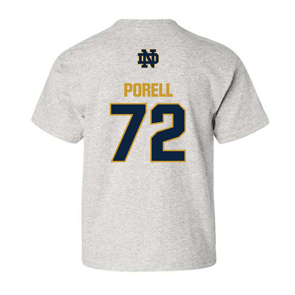 Notre Dame - NCAA Men's Lacrosse : Thomas Porell - Classic Fashion Shersey Youth T-Shirt-1