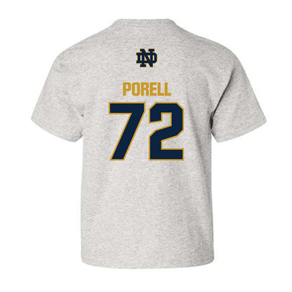 Notre Dame - NCAA Men's Lacrosse : Thomas Porell - Classic Fashion Shersey Youth T-Shirt-1