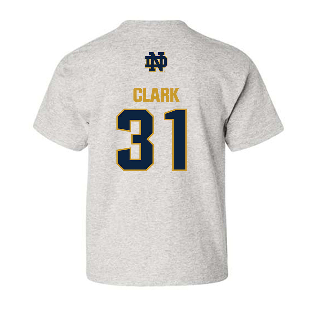 Notre Dame - NCAA Baseball : Evan Clark - Classic Fashion Shersey Youth T-Shirt-1