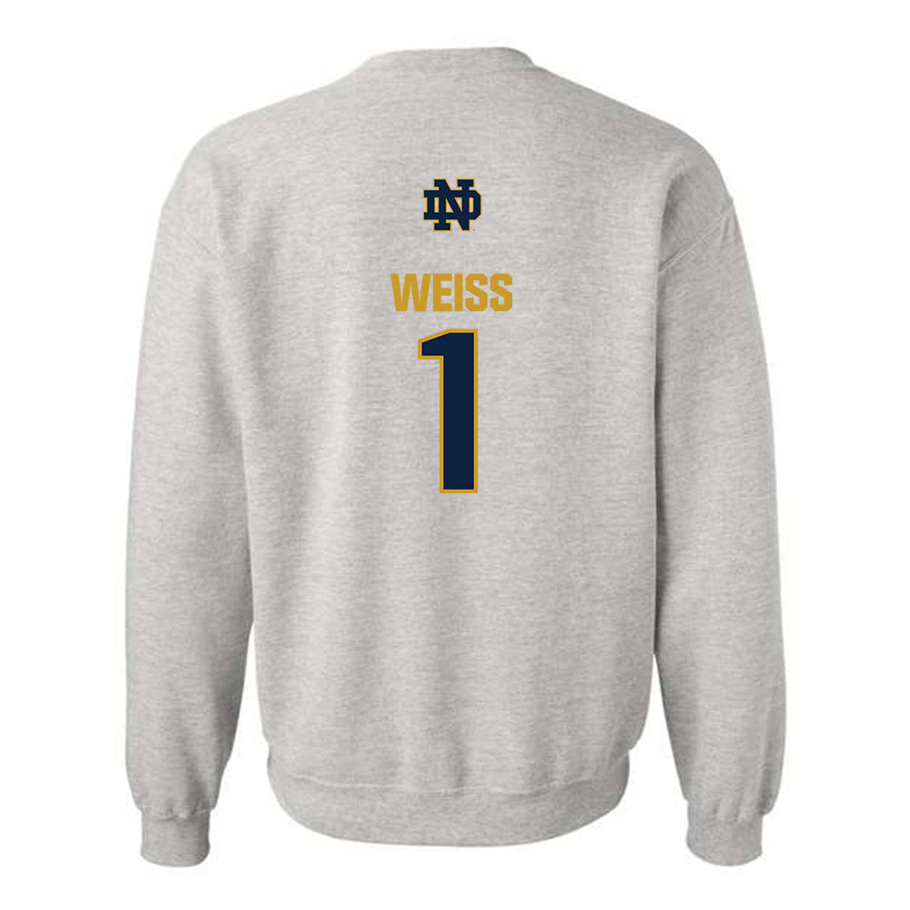 Notre Dame - NCAA Softball : Brianne Weiss - Classic Fashion Shersey Crewneck Sweatshirt-1