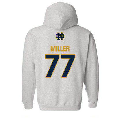 Notre Dame - NCAA Men's Lacrosse : Luke Miller - Classic Fashion Shersey Hooded Sweatshirt