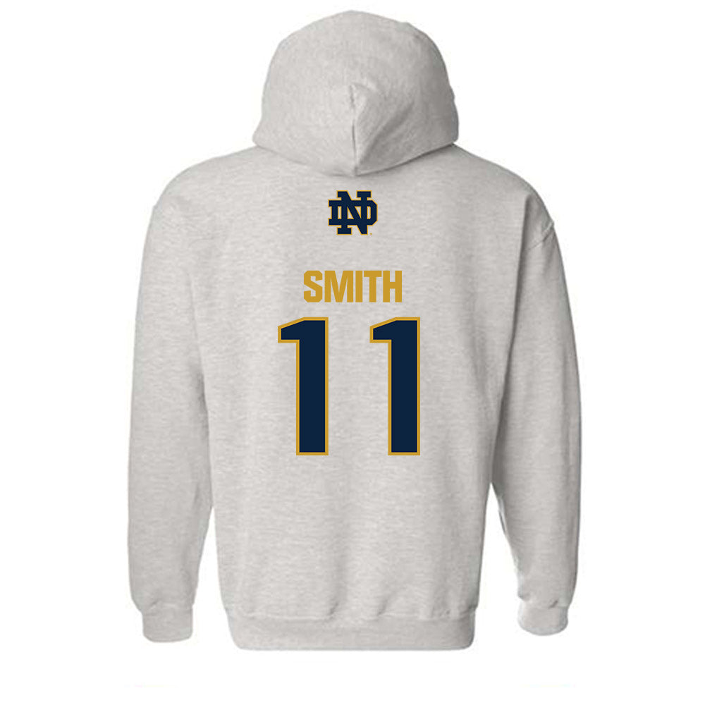 Notre Dame - NCAA Football : KK Smith - Classic Fashion Shersey Hooded Sweatshirt-1