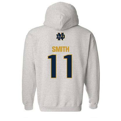 Notre Dame - NCAA Football : KK Smith - Classic Fashion Shersey Hooded Sweatshirt-1