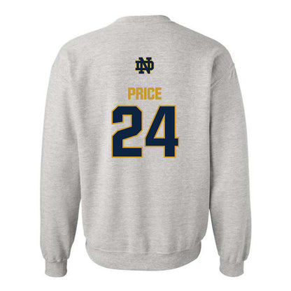 Notre Dame - NCAA Football : Jadarian Price - Classic Fashion Shersey Crewneck Sweatshirt-1
