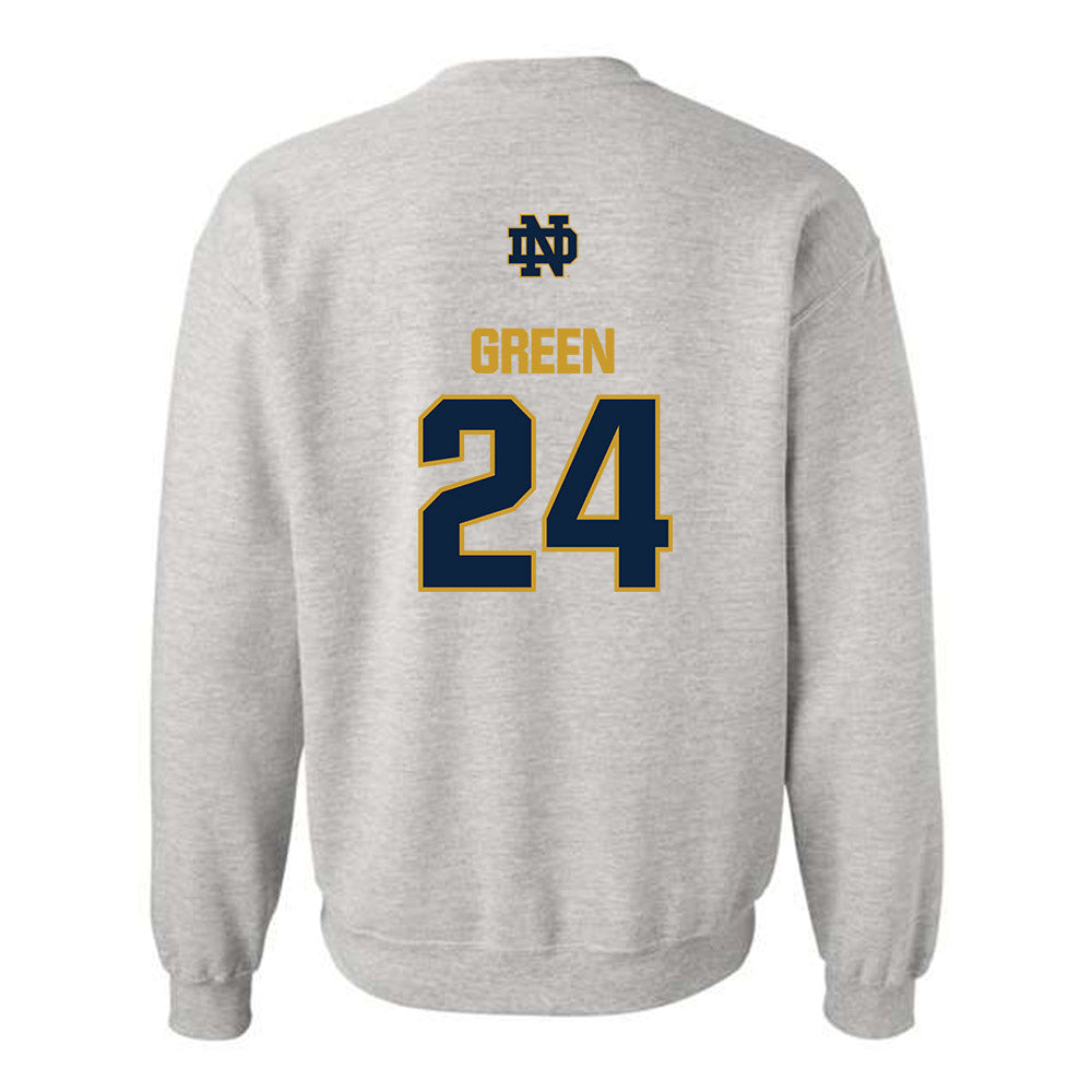 Notre Dame - NCAA Men's Soccer : Sebastian Green - Classic Fashion Shersey Crewneck Sweatshirt-1
